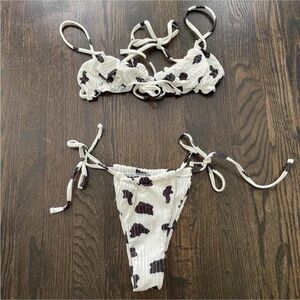 Cow print bikini